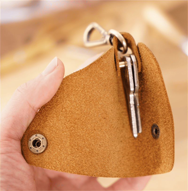 Top Layer Cowhide Small Household Men's Keychain - Premium Key chain from Doba - Just $24! Shop now at Handbags Specialist Headquarter