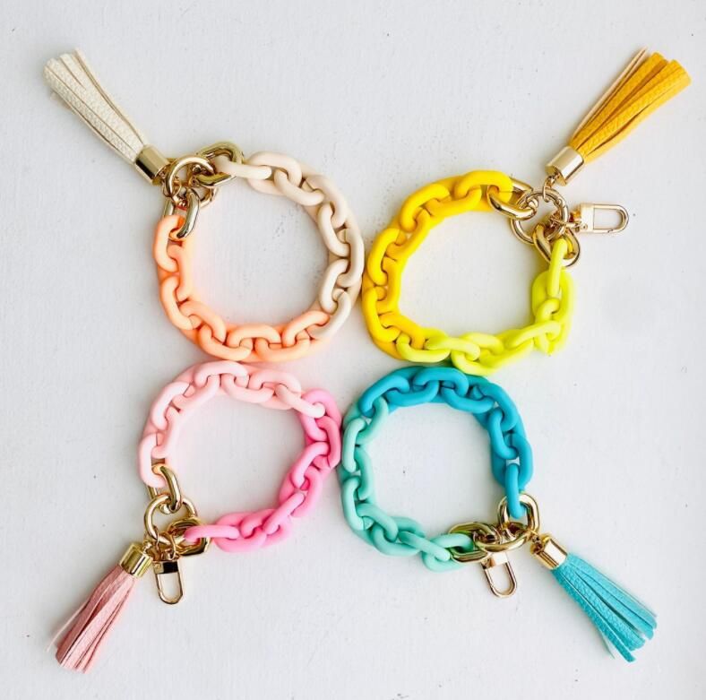 New Style Acrylic Bracelet Ladies Keychain Color - Premium Key chain from Doba - Just $19.45! Shop now at Handbags Specialist Headquarter