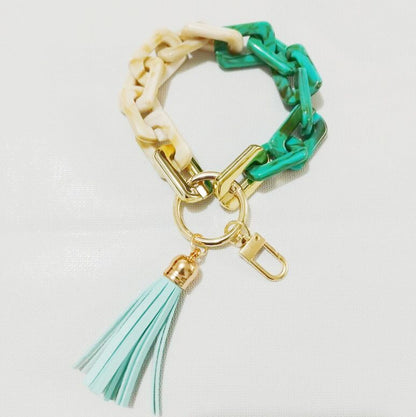 New Style Acrylic Bracelet Ladies Keychain Color - Premium Key chain from Doba - Just $19.45! Shop now at Handbags Specialist Headquarter