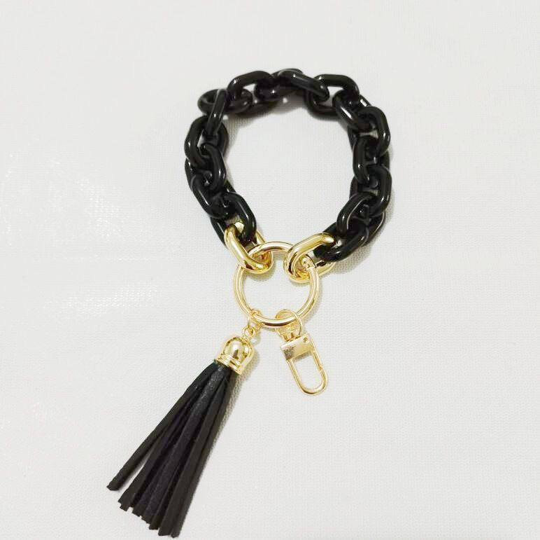 New Style Acrylic Bracelet Ladies Keychain Color - Premium Key chain from Doba - Just $19.45! Shop now at Handbags Specialist Headquarter