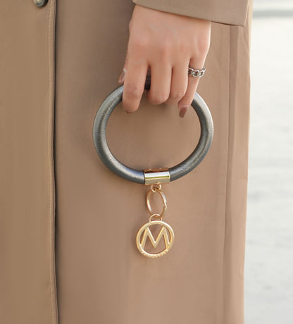 MKF Collection Jasmine Vegan Leather Women Bangle Wristlet Keychain set by Mia K - Premium Key chain from Doba - Just $56.45! Shop now at Handbags Specialist Headquarter