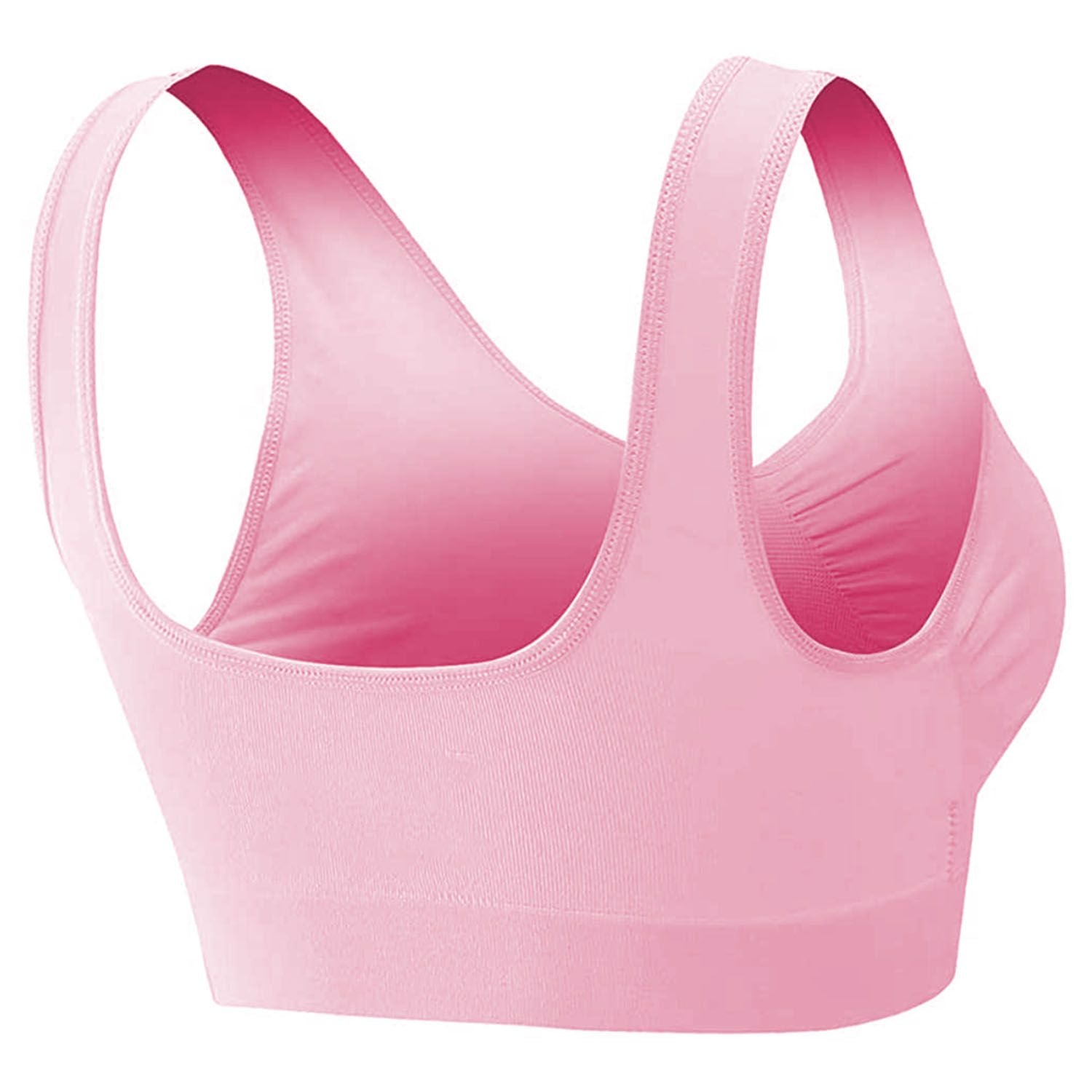 3 Pack Sport Bras For Women Seamless Wire free Bra Light Support Tank Tops For Fitness Workout Sports Yoga Sleep Wearing - Premium Tops from Doba - Just $32.50! Shop now at Handbags Specialist Headquarter