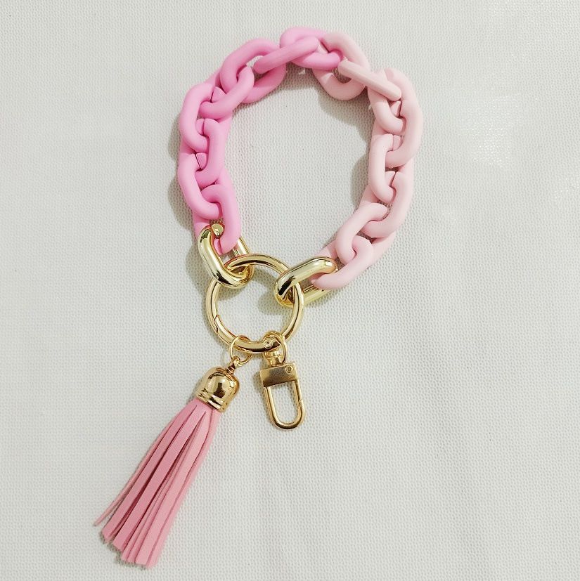 New Style Acrylic Bracelet Ladies Keychain Color - Premium Key chain from Doba - Just $19.45! Shop now at Handbags Specialist Headquarter