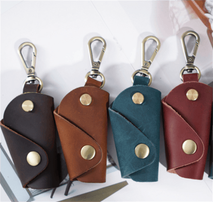 Top Layer Cowhide Small Household Men's Keychain - Premium Key chain from Doba - Just $24! Shop now at Handbags Specialist Headquarter