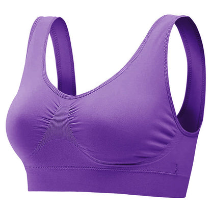 3 Pack Sport Bras For Women Seamless Wire free Bra Light Support Tank Tops For Fitness Workout Sports Yoga Sleep Wearing - Premium Tops from Doba - Just $32.50! Shop now at Handbags Specialist Headquarter