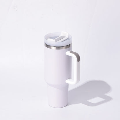 40oz V2 large capacity tumbler,  With Handle And Straw Lid, Insulated Reusable Stainless Steel Water Bottles Travel Mug Coffee Cup car cup water cup For Men Women Outdoor Camping Driving, gift - Premium Water Bottles from Doba - Just $31.60! Shop now at Handbags Specialist Headquarter