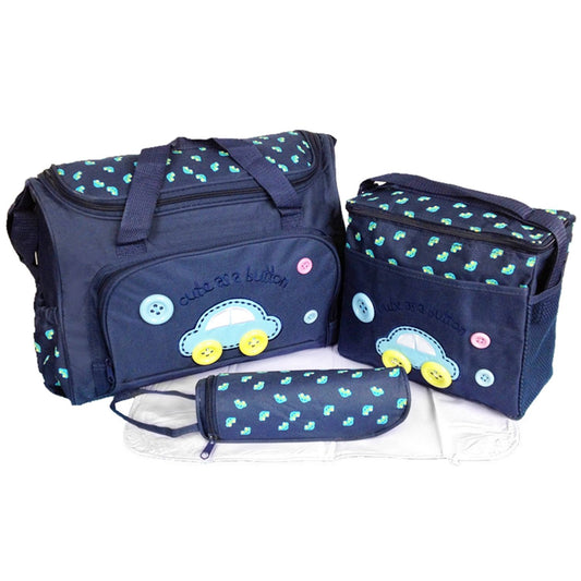4Pcs Diaper Bag Tote Set Baby Napping Changing Bag Shoulder Mummy Bag with Diaper Changing Pad - Premium Diaper Bags Set from Doba - Just $79.65! Shop now at Handbags Specialist Headquarter