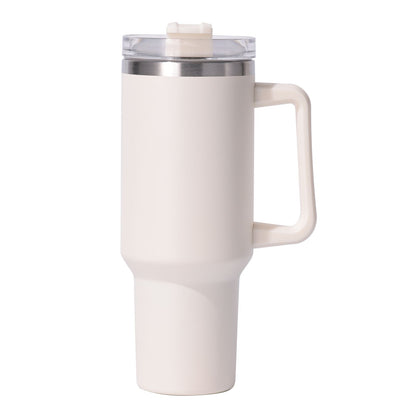 40oz large capacity tumbler, With Handle And Straw Lid, Insulated Reusable Stainless Steel Water Bottles Travel Mug Coffee Cup car cup water cup For Men Women Outdoor Camping Driving,  gift - Premium Water Bottles from Doba - Just $31.60! Shop now at Handbags Specialist Headquarter
