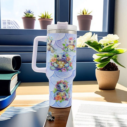 1pc 40oz Water Bottles,5D Little Turtle Series Tumbler,Large Capacity Stainless Steel Tumbler Insulation Cup With Lid And Straw For Women,Camping,Driving,skiing,Thermocoolers.Best Gift - Premium Water Bottles from Doba - Just $31.60! Shop now at Handbags Specialist Headquarter