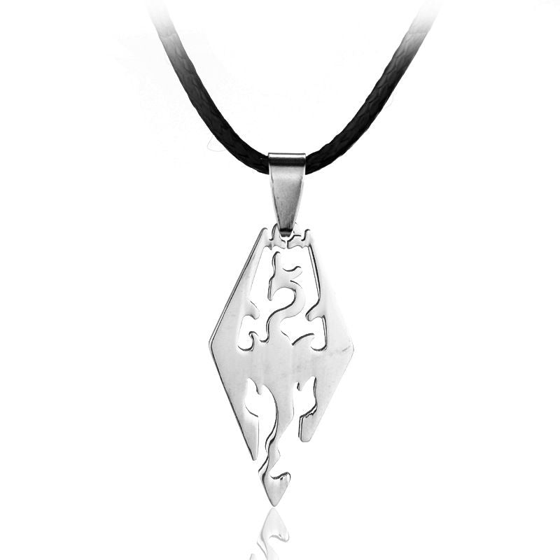 Openwork Gemstone Necklace Keychain Pendant Zinc Alloy - Premium Key chain from Doba - Just $15.05! Shop now at Handbags Specialist Headquarter