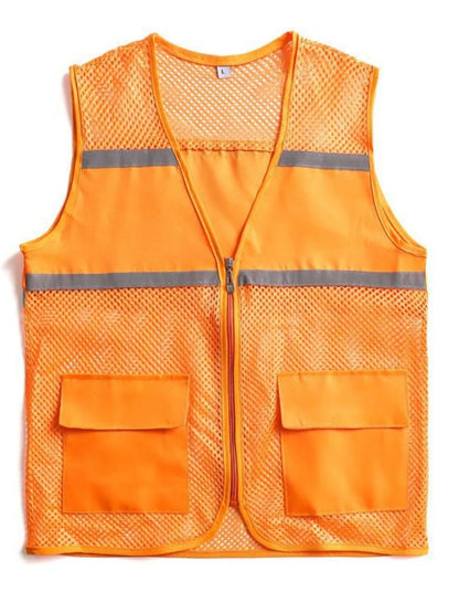 Men's Plus Size Mesh Zip Up Vest - Premium  from Trendsi - Just $36.66! Shop now at Handbags Specialist Headquarter