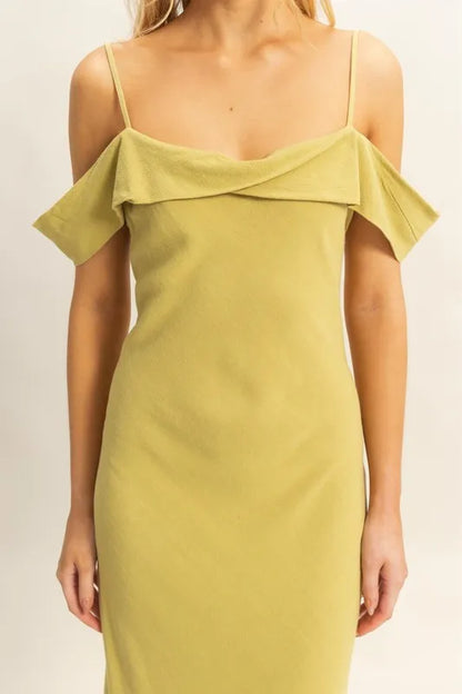 HYFVE Flattering Fit Cami Maxi Dress - Premium Maxi Dress from Trendsi - Just $47.99! Shop now at Handbags Specialist Headquarter