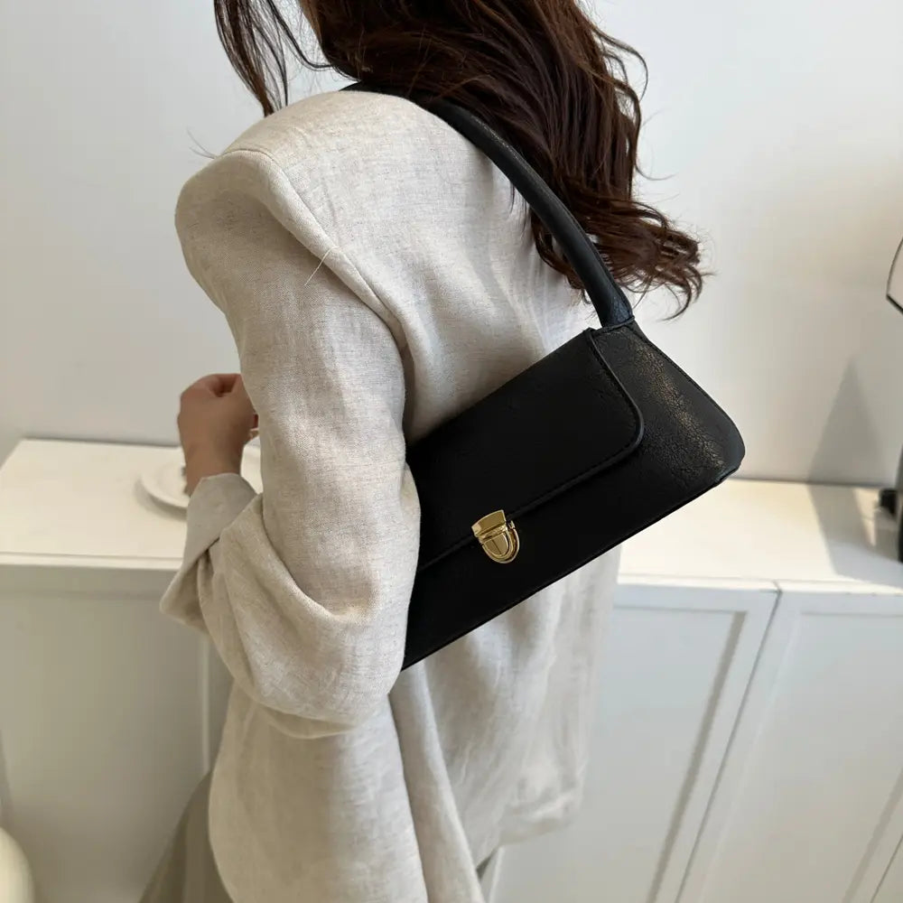 PU Leather Shoulder Bag - Premium Handbags from Trendsi - Just $19.99! Shop now at Handbags Specialist Headquarter