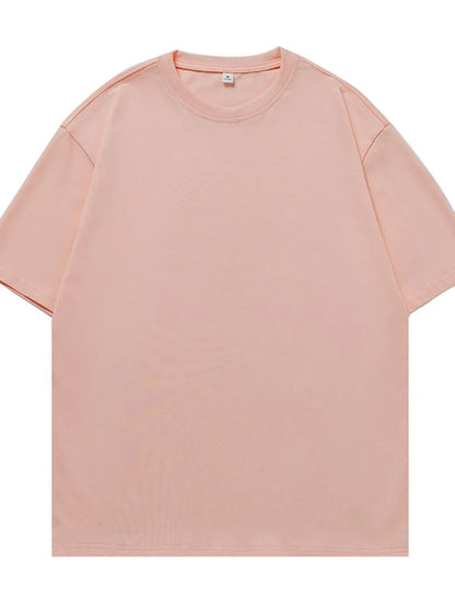 Men's Plus Size Round Neck Half Sleeve T-Shirt - Premium Men's T Shirt from Trendsi - Just $22.60! Shop now at Handbags Specialist Headquarter
