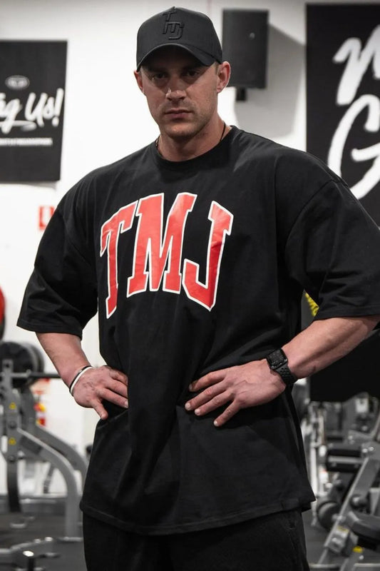 Men's Plus Size Letter Round Neck Half Sleeve T-Shirt - Premium Men's T Shirt from Trendsi - Just $24.60! Shop now at Handbags Specialist Headquarter