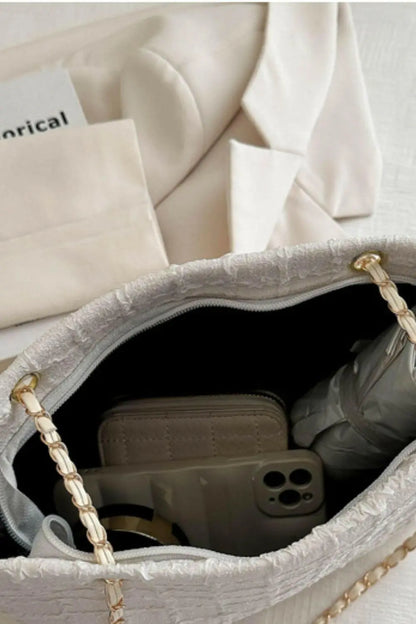 Polyester Texture Chain Tote bag.