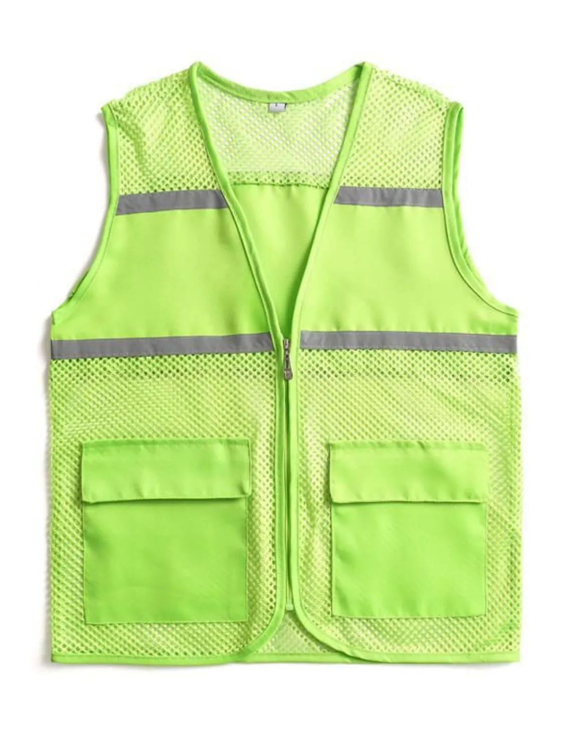 Men's Plus Size Mesh Zip Up Vest - Premium  from Trendsi - Just $36.66! Shop now at Handbags Specialist Headquarter