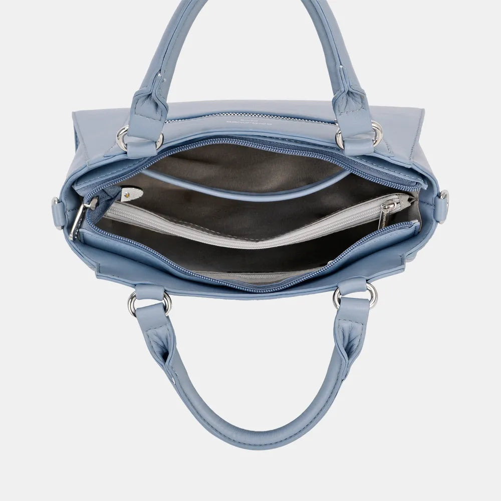 David Jones PU Leather Handbag - Premium Tote Bag from Trendsi - Just $43.99! Shop now at Handbags Specialist Headquarter