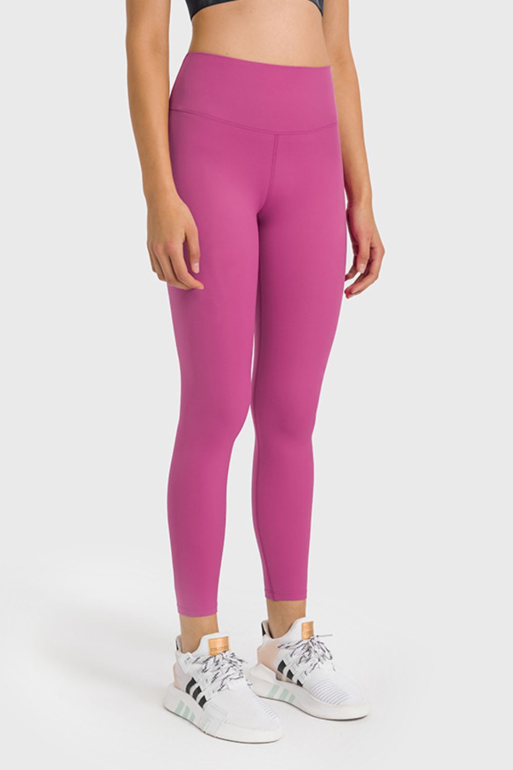 Millennia High Waist Ankle-Length Yoga Leggings - Premium Leggings from Trendsi - Just $62.76! Shop now at Handbags Specialist Headquarter