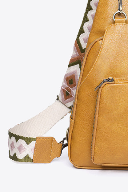 Adored Take A Trip PU Leather Sling Bag - Premium Crossbody Bag from Trendsi - Just $45.99! Shop now at Handbags Specialist Headquarter