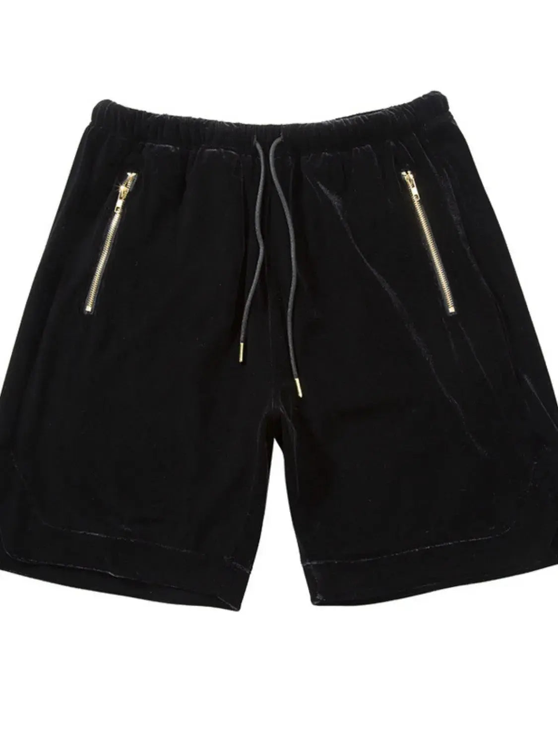 Men's Drawstring Pocketed Shorts with Zip.