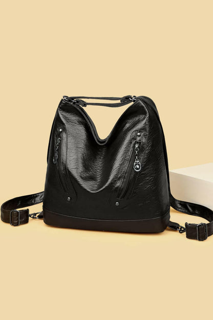 PU Leather Shoulder Bag.