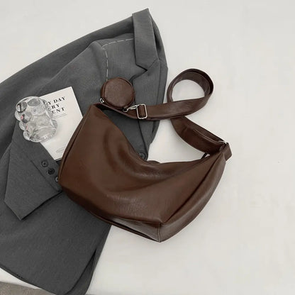 PU Leather Crossbody Bag with Small Purse - Premium handbags from Trendsi - Just $28.99! Shop now at Handbags Specialist Headquarter