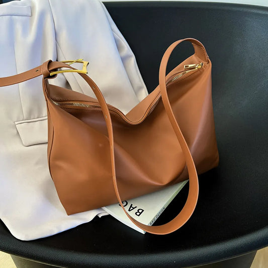 Adjustable Strap PU Leather Handbag - Premium Tote Bag from Trendsi - Just $39.99! Shop now at Handbags Specialist Headquarter