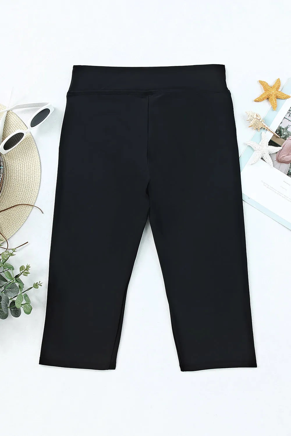 High Waist Swim Shorts - Premium Bottoms from Trendsi - Just $18.42! Shop now at Handbags Specialist Headquarter
