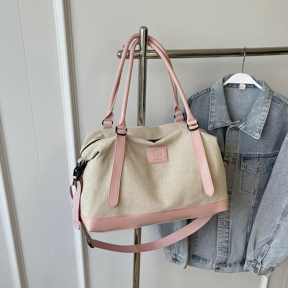 Contrast Travel Bag - Premium Luggage Travel Bags from Trendsi - Just $36.99! Shop now at Handbags Specialist Headquarter