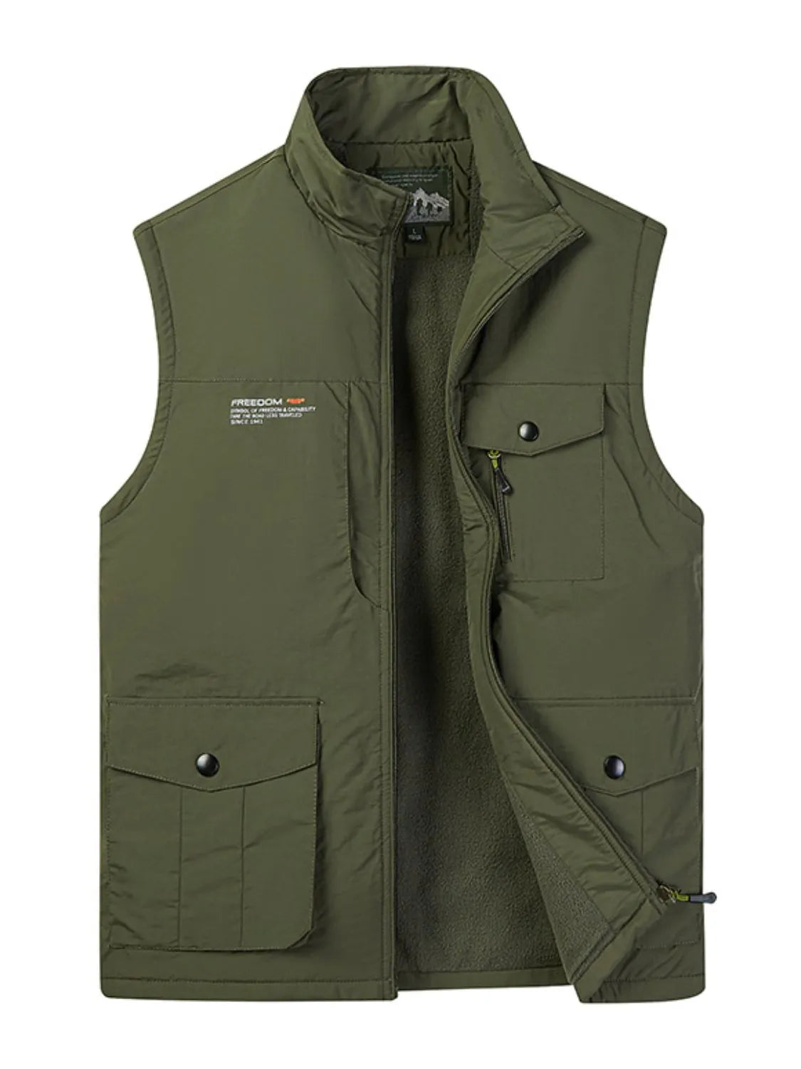 Men's Plus Size Zip Up Vest - Premium  from Trendsi - Just $52.70! Shop now at Handbags Specialist Headquarter