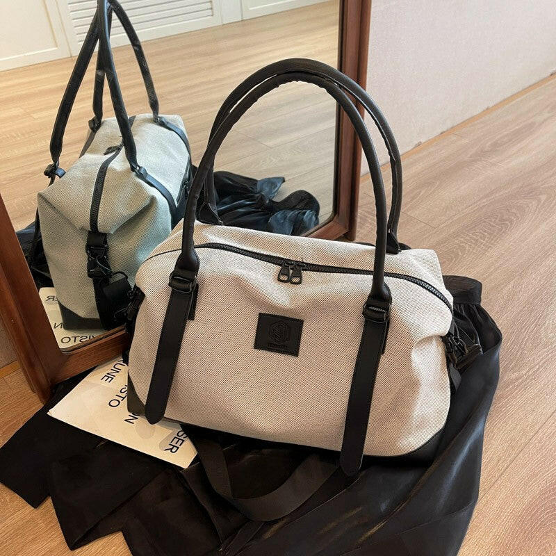 Contrast Travel Bag - Premium Luggage Travel Bags from Trendsi - Just $36.99! Shop now at Handbags Specialist Headquarter