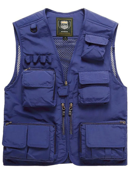 Men's Full Size Mesh  Zip Up Vest Plus Size - Premium  from Trendsi - Just $46.12! Shop now at Handbags Specialist Headquarter