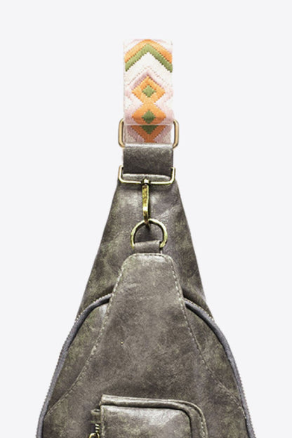 All The Feels PU Leather Sling Bag - Premium Crossbody Bag from Trendsi - Just $38.99! Shop now at Handbags Specialist Headquarter