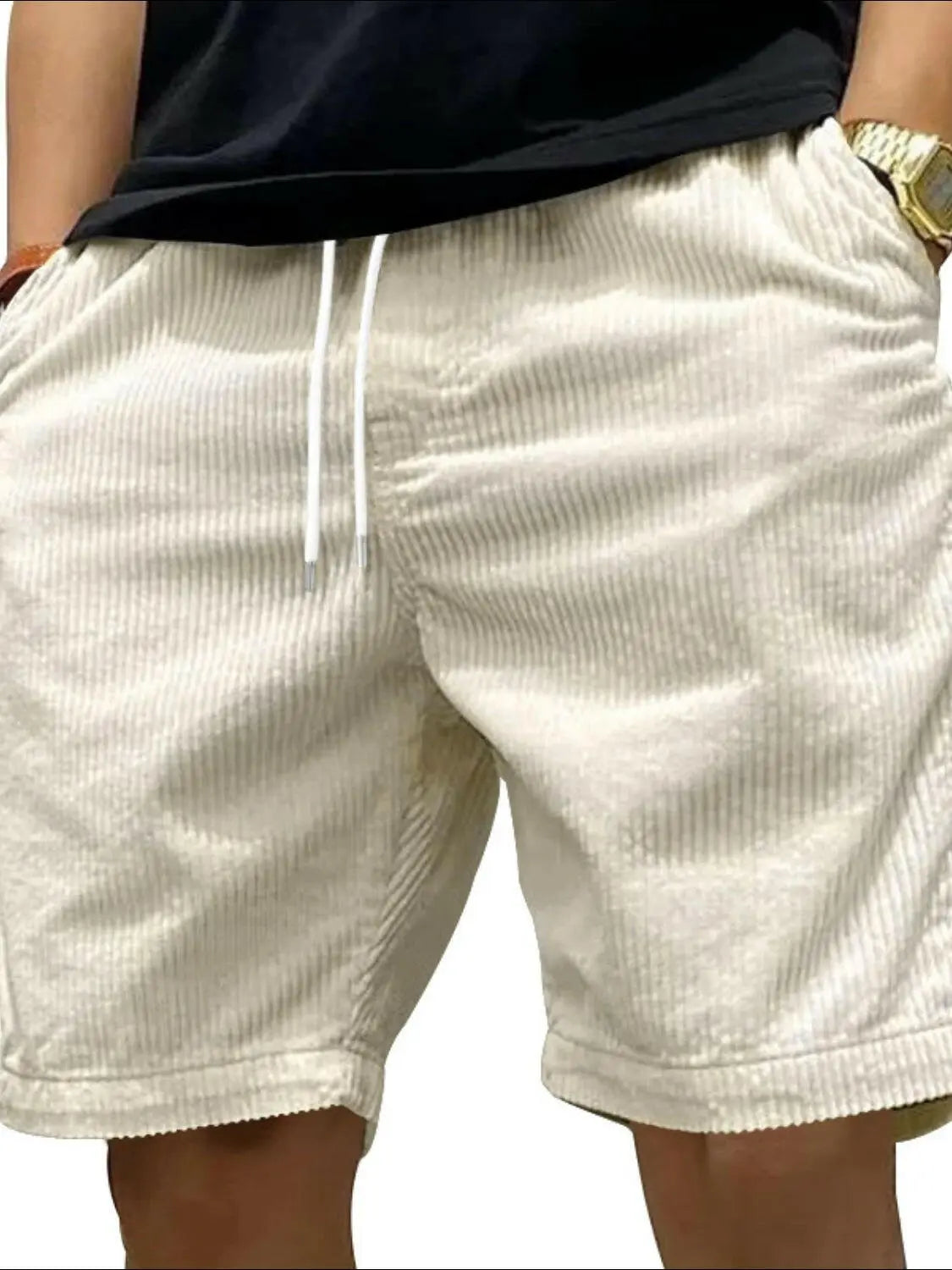Men's Drawstring Shorts with Pockets.