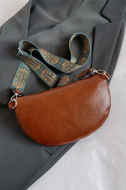 PU Leather Sling Bag - Premium Crossbody Bag from Trendsi - Just $26.99! Shop now at Handbags Specialist Headquarter