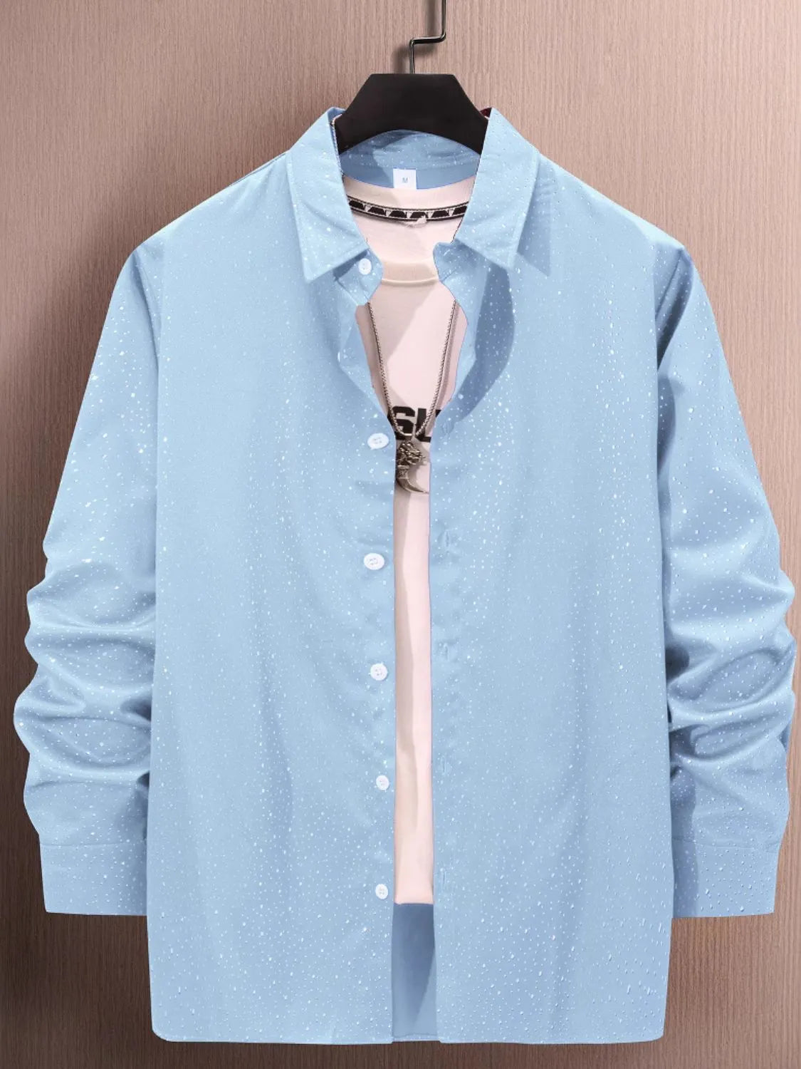 Men's Full Size Button Up Long Sleeve Shirt Plus Size - Premium Men's Shirt's from Trendsi - Just $28.42! Shop now at Handbags Specialist Headquarter