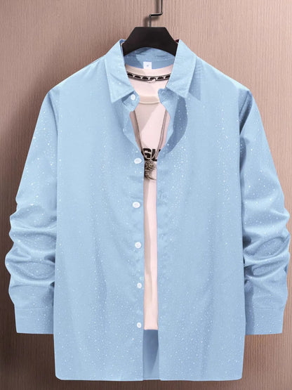 Men's Full Size Button Up Long Sleeve Shirt Plus Size - Premium Men's Shirt's from Trendsi - Just $28.42! Shop now at Handbags Specialist Headquarter