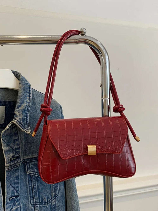 PU Leather Texture Crossbody Bag - Premium Crossbody Bag from Trendsi - Just $19.99! Shop now at Handbags Specialist Headquarter