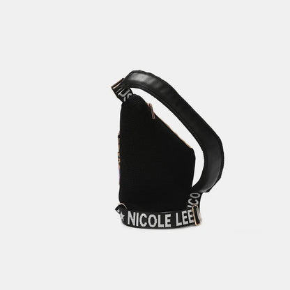 Nicole Lee USA Vegan Leather Leopard & Lip Pattern Crossbody Bag - Premium Wallet from Trendsi - Just $53.99! Shop now at Handbags Specialist Headquarter