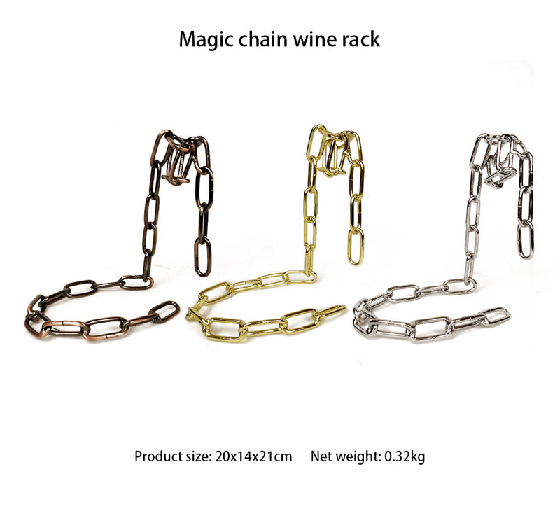 Magic Iron Chain Wine Bottle Holder - Premium  from Handbags Specialist Headquarter - Just $7.95! Shop now at Handbags Specialist Headquarter