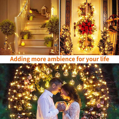 Minetom 300 LED Dimmable Fairy Curtain Lights - Handbags Specialist Headquarter