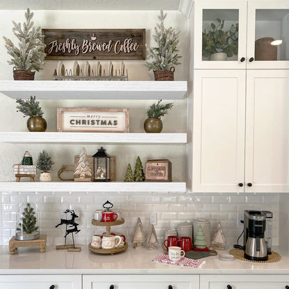 Rustic Farmhouse Shelves (008 - 40BN) - Handbags Specialist Headquarter