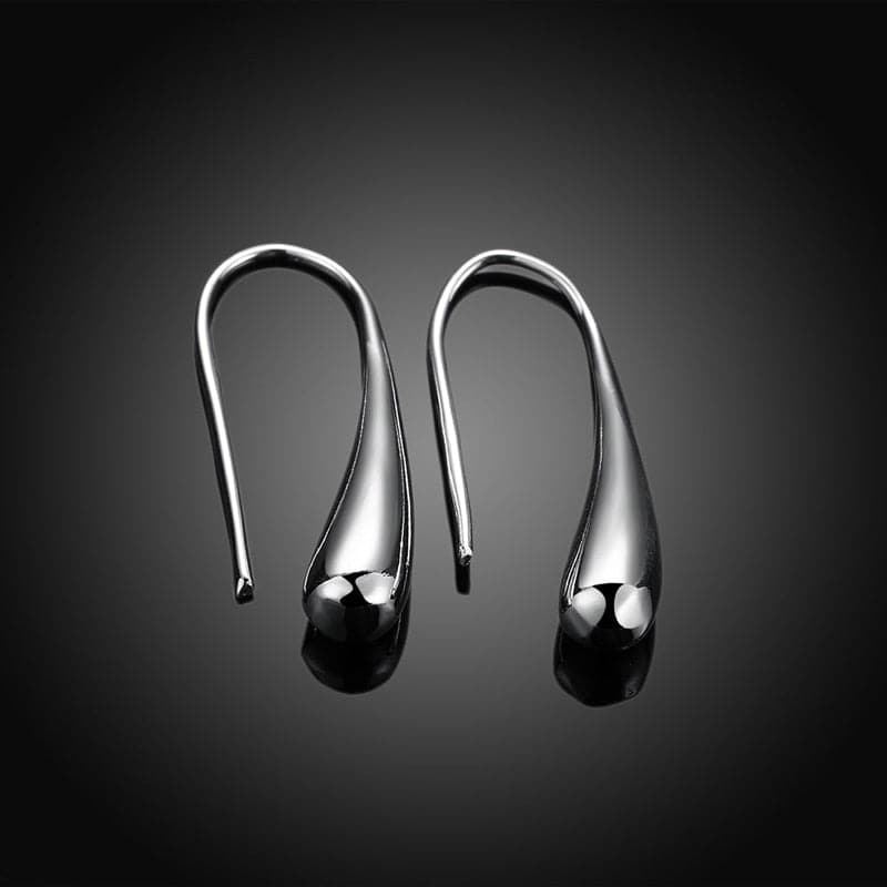 925 Silver Earring Fashion Jewelry Teardrop/Water drop/Raindrop Dangle Earrings For Women Valentine Gifts - Premium Earring from eprolo - Just $17.99! Shop now at Handbags Specialist Headquarter
