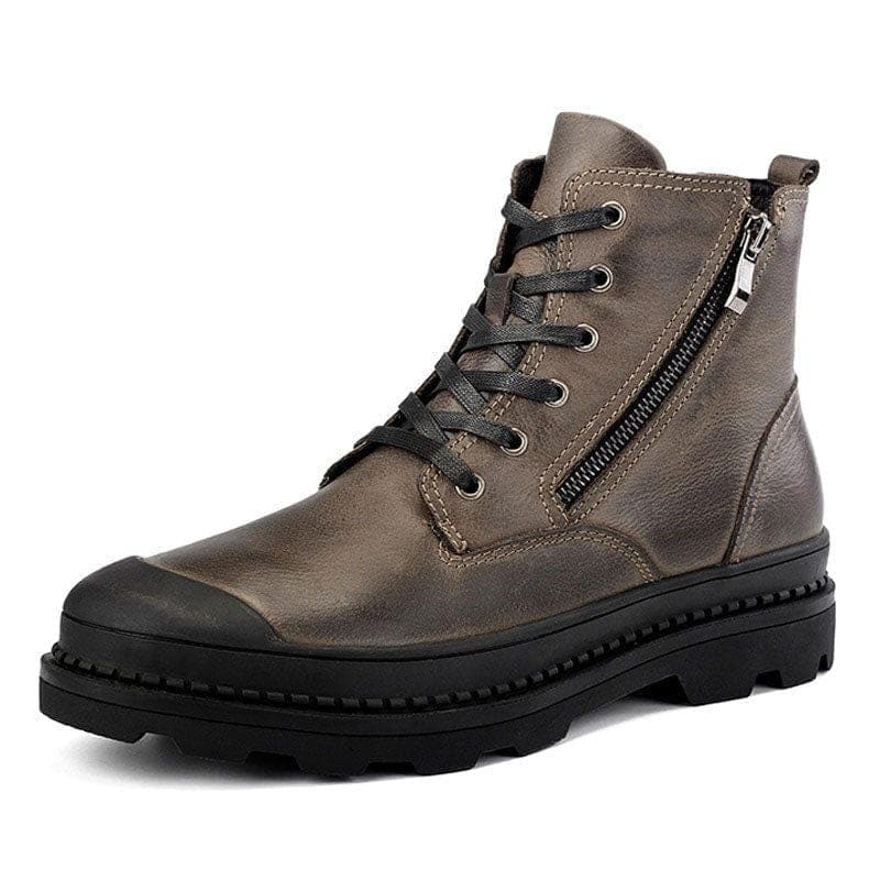 Genuine leather Autumn Men Boots Winter Waterproof Ankle Boots Martin Boots Outdoor Working Boots Men Shoes - Premium Men's shoes from eprolo - Just $104.36! Shop now at Handbags Specialist Headquarter