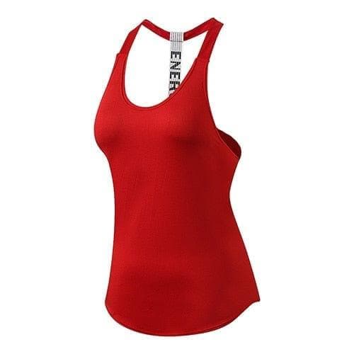 Breathable Backless Yoga Vest Solid Quick Drying Running Gym Sport Yoga Shirt Women Fitness Sleeveless Red Tank Top - Premium Women's T Shirt from eprolo - Just $22.14! Shop now at Handbags Specialist Headquarter