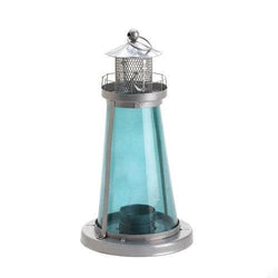Blue Watch Tower Candle Lantern Lamp - Premium Gallery of Light from Gallery of Light - Just $38.87! Shop now at Handbags Specialist Headquarter