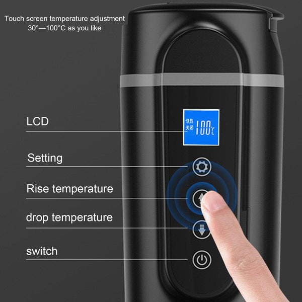 12V/24V 70W-100W Car Heating Cup 420ml Car Heated Smart Mug With Temperature Control Cigarette Lighter Car Kettle Water Heater - Premium Cups from eprolo - Just $47.99! Shop now at Handbags Specialist Headquarter
