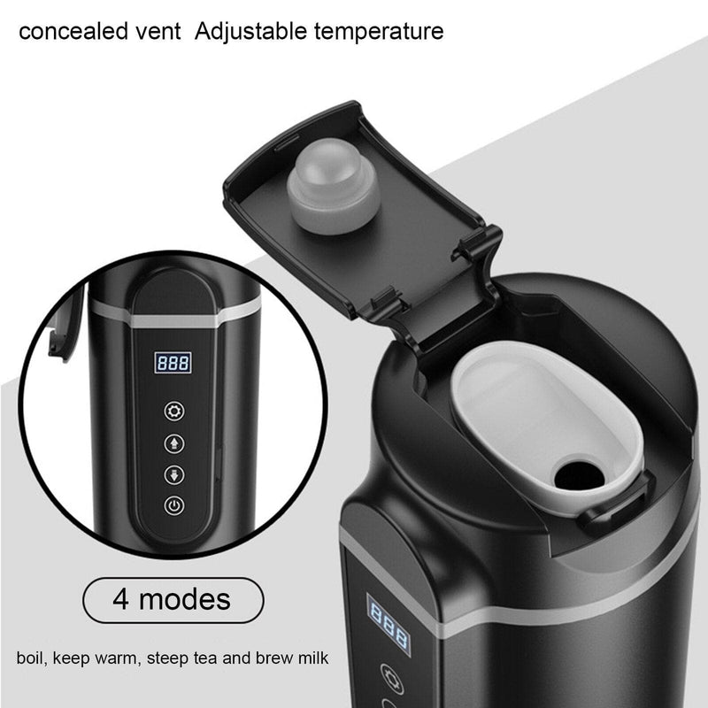 12V/24V 70W-100W Car Heating Cup 420ml Car Heated Smart Mug With Temperature Control Cigarette Lighter Car Kettle Water Heater - Premium Cups from eprolo - Just $47.99! Shop now at Handbags Specialist Headquarter
