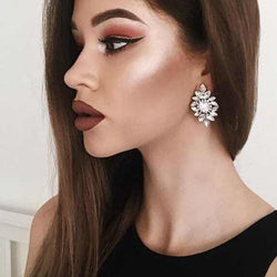 Full Crystal Fashion Jewelry with Good Quality, Hot Sale Crystal Earring for Women, Statement Stud Earring